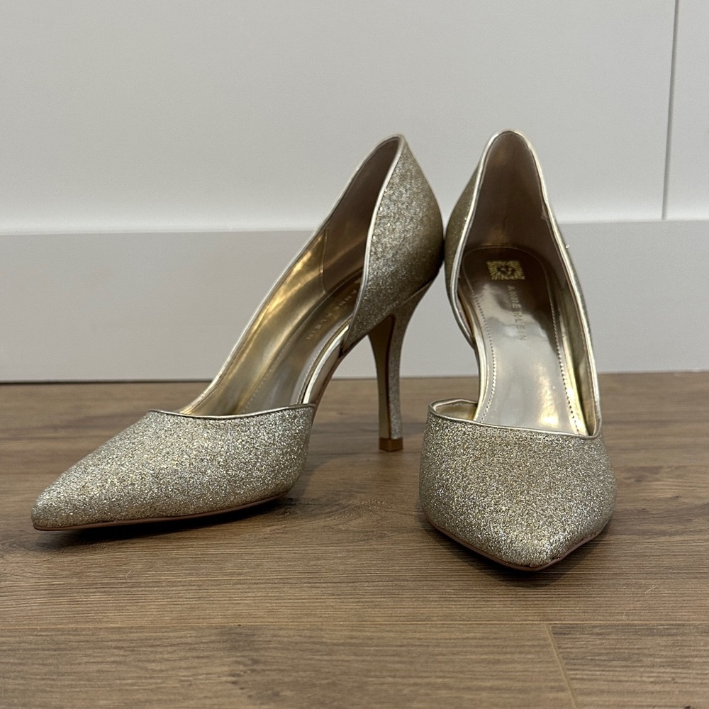 Gold Glitter d’Orsay Heels
